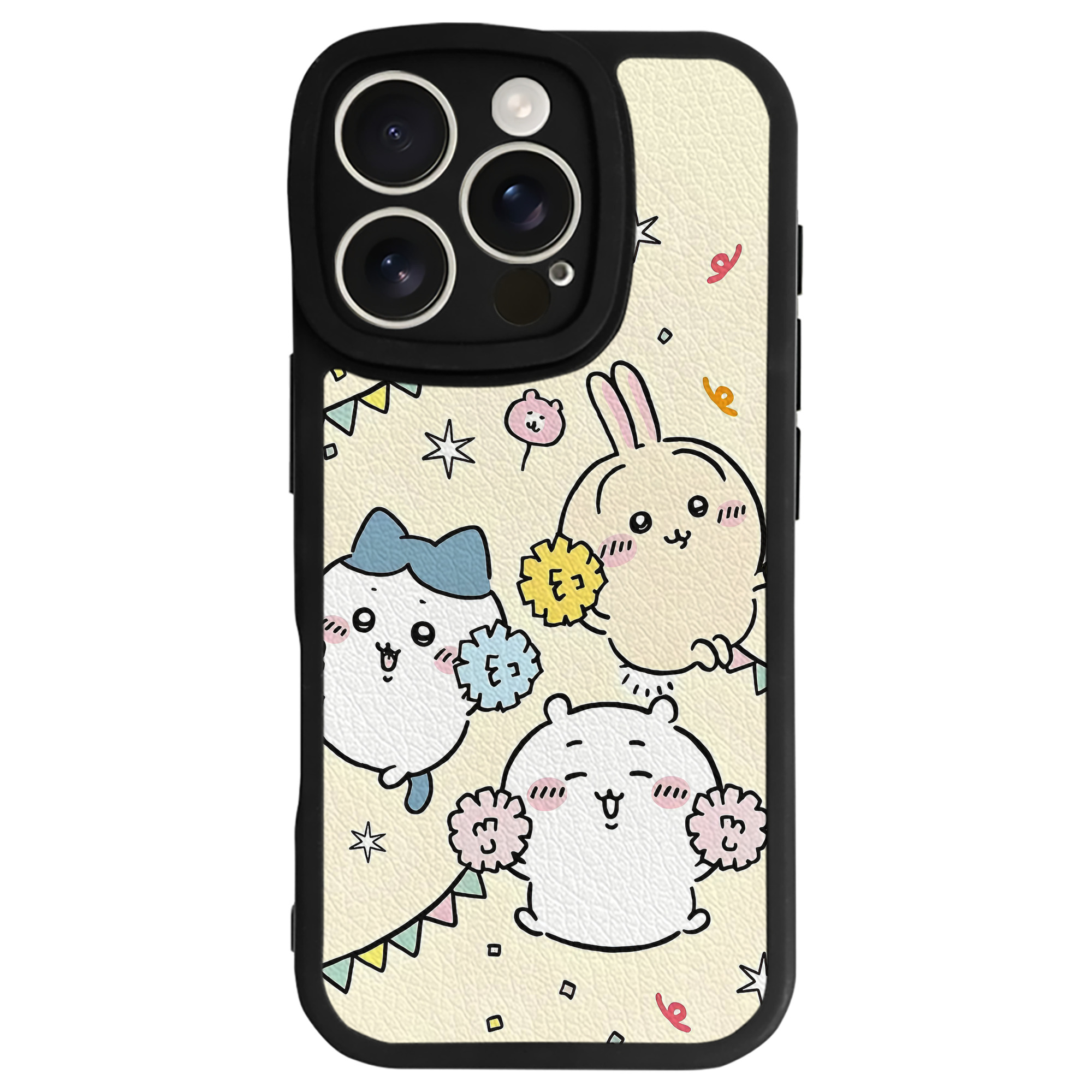 （画像用） ちいかわ Chii-kawa 【iPhone 16シリーズ対応】シリコンスマホケース（レザー調） 材質：シリコン